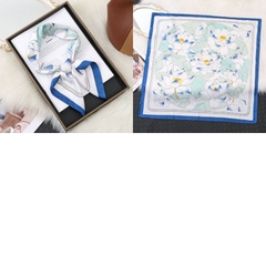 [ Set 10 Cái ] Khăn Lụa Vuông Hàn Quốc [ 70*70cm - Không Hôp ] - 18110