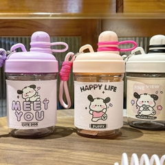 [ Set 2 Cái ] Bình Nước Thủy Tinh [ 450ml - Kèm Phụ Kiện ] - 922992