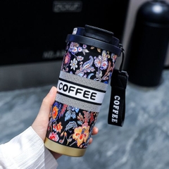 [ Set 2 Cái ] Bình Giữ Nhiệt ( 500ml - Inox 316 - Kèm Dây Coffee ) - 922208