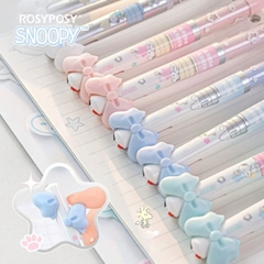 [ Set 12 Cây ] Bút Bi Khô Nhanh 2 Màu ROSPOSY [ 0.5mm - Đen / Đỏ ] - 95811