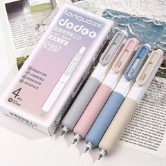 [ Set 10 Hộp ] Bút Bi Gel Doudou 2.0 [ 0.5mm - Đen - 1 Hộp 4 Cây ] - 95856