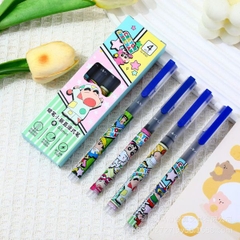 [ Set 12 Hộp ] Bút Bi Gel [ 0.5mm - Đen ] - 95973