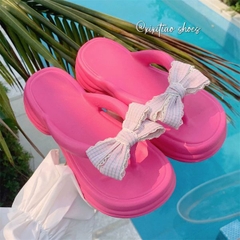 [ Set 2 Đôi ] Dép Charm Nơ [ Size 36/37/38/39/40/41 ] - 16246
