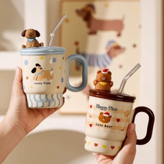 [ Set 2 Cái ] Ly Cốc Sứ [ 400ml - Hộp Đẹp ] - 16278
