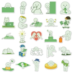 [ Set 10 Túi ] Sticker [ 50 Miếng ] - 16515