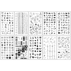 [ Set 10 Bộ ] Hình Xăm [ Bộ 10 Tấm ] - 16543