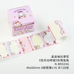[ Set 4 Hộp ] Giấy Note Cuộn [ 128 Tem ] - 16705