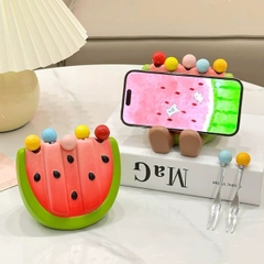 [ Set 2 Bộ ] Đựng Nữa Dưa Hấu + Nĩa Macaron - 16829