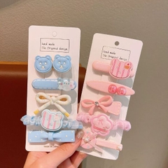 [ Set 5 Vỉ ] Kẹp Tóc [ 1 Vỉ 5 Cái ] - 17741