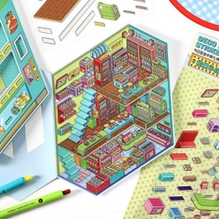 [ Set 6 Bộ ] Sticker Trang Trí 3D - 17913