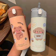 [ Set 2 Cái ] Bình Giữ Nhiệt [ 380ml - Inox 304 ] - 80007
