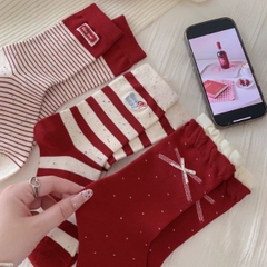 [ Set 5 Đôi ] Vớ Dài [ Cotton / Có Tag Treo ] - 18039