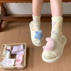 [ Set 5 Đôi ] Vớ Dài Mùa Đông [ Cotton / Có Tag Treo ] - 18050