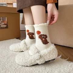 [ Set 5 Đôi ] Vớ Dài Mùa Đông [ Polyester / Có Tag Treo ] - 18053