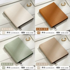 [ Set 5 Quyển ] Sổ Ghi Chép Cao Cấp [ A5 / Bìa Da ] - 18279