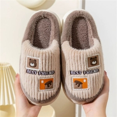 [ Set 2 Đôi ] Dép Bông - Đế Chống Trượt [ Size 32 Đến 41 ] - 18352