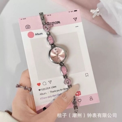 Đồng Hồ Nữ Thạch Anh Hồng GEDI [ Thép Không Rỉ / Chống Nước / Kính Dày 8mm / Đường Kính 23mm / Size Tay : 12.5-18cm ] - 18358