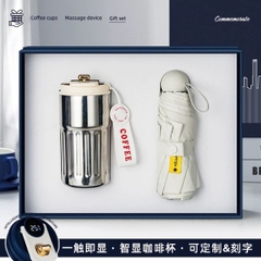 [ Bộ Quà Tặng ] Cốc Inox 316 / Dù Mini Bỏ Túi - 18420