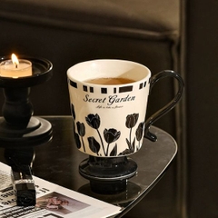 [ Set 2 Cái ] Ly Cốc Sứ + Thìa - 18481