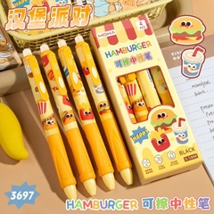 [ Set 5 Hộp ] Bút Bi Xoá Được [ 0.5mm / Đen / Hộp 4 Cây ] - 18510