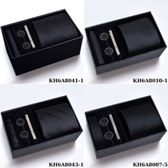 [ Set 2 Bộ Quà Tặng 5 Món ] Cà Vạt 145*80*35mm / Khăn 220*220mm - 18581