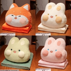 [ Set 2 Bộ ] Gối 35*35cm / Chăn 100*170cm - 18564