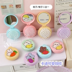 [ Set 20 Cái ] Gương / Lược Bỏ Túi [ 6.4*7.2cm ] - 19297