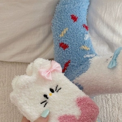 [ Set 5 Đôi ] Vớ Lông Cừu Hello Kitty [ Cotton / Polyester / Có Tag Treo ] - 19675