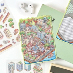 [ Set 12 Túi ] Sticker Trang Trí 3D - 20002