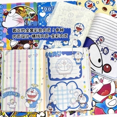 [ Set 4 Quyển ] Sổ Nhật Ký Bìa Cứng Doraemon [ A5 / Giấy Hoạ Tiết ] - 20069