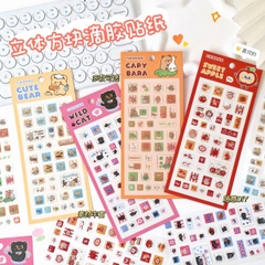 [ Set 12 Túi ] Sticker Nổi [ Nhựa Epoxy ] - 20366
