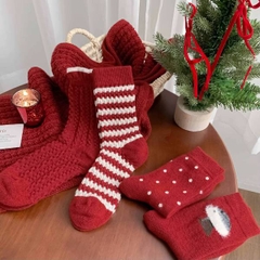 [ Set 12 Đôi ] Vớ Len Dài [ Polyester ] - 20408