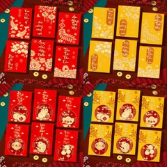 [ Set 100 Xấp ] Lì Xì [ Xấp 6 Cái / Size Nhỏ ] - 20614