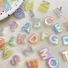 [ Set 500 Cái ] Charm Xỏ Vòng Dạ Quang Hiệu Ứng Mới [ Mix Chữ / Chỉ Chọn Được Màu / Lỗ To ] - 20755