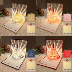 [ Set 10 Cái ] Thiệp 3D [ Led + Nhạc ] - 21385