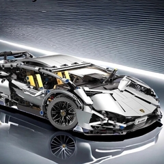 Lego Siêu Xe Lamborghini Silver 1314 [ Size 1:14 / 36cm ] - 21575