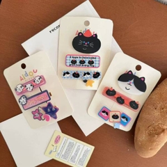 [ Set 12 Vỉ ] Kẹp Tóc [ Vỉ 3 Cái ] - 21735