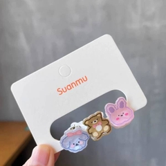 [ Set 12 Vỉ ] Kẹp Tóc [ Vỉ 3 Cái ] - 21734