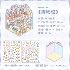 [ Set 50 Túi ] Sticker Trang Trí 3D / Hơn 50 Mẫu [ 13*19cm ] - 18516