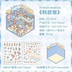 [ Set 50 Túi ] Sticker Trang Trí 3D / Hơn 50 Mẫu [ 13*19cm ] - 18516