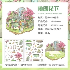 [ Set 50 Túi ] Sticker Trang Trí 3D / Hơn 50 Mẫu [ 13*19cm ] - 18516