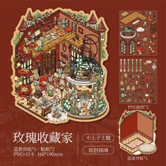 [ Set 4 Túi ] Sticker Trang Trí 3D [ 19*16cm ] - 95633