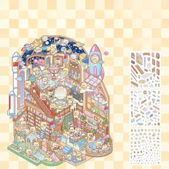 [ Set 12 Túi ] Sticker Trang Trí 3D [ 18.5*23cm ] - 96227