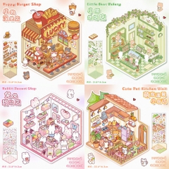 [ Set 30 Túi ] Sticker 3D [ Mix Mẫu ] - 16342
