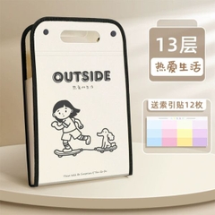 [ Set 4 Cái ] Túi Đựng Hồ Sơ [ A4 - 13 Ngăn ] - 16641