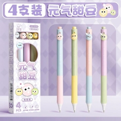 [ Set 6 Hộp ] Bút Bi [ 0.5mm - Hộp 4 Cây - Đen ] - 16800