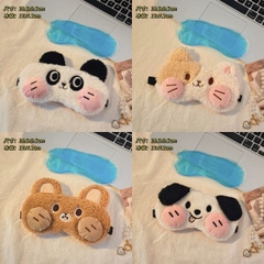 [ Set 5 Cái ] Bit Mắt Ngủ Len [ Kèm Túi Chườm Đá ] - 18018