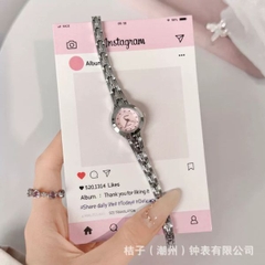 Đồng Hồ Nữ Thạch Anh Hồng GEDI [ Thép Không Rỉ / Chống Nước / Kính Dày 8mm / Đường Kính 23mm / Size Tay : 12.5-18cm ] - 18358