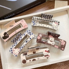 [ Set 12 Cái ] Kẹp Tóc [ Acrylic / 10-13cm ] - 19826