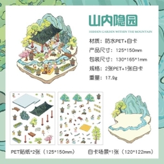 [ Set 50 Túi ] Sticker Trang Trí 3D / Hơn 50 Mẫu [ 13*19cm ] - 18516